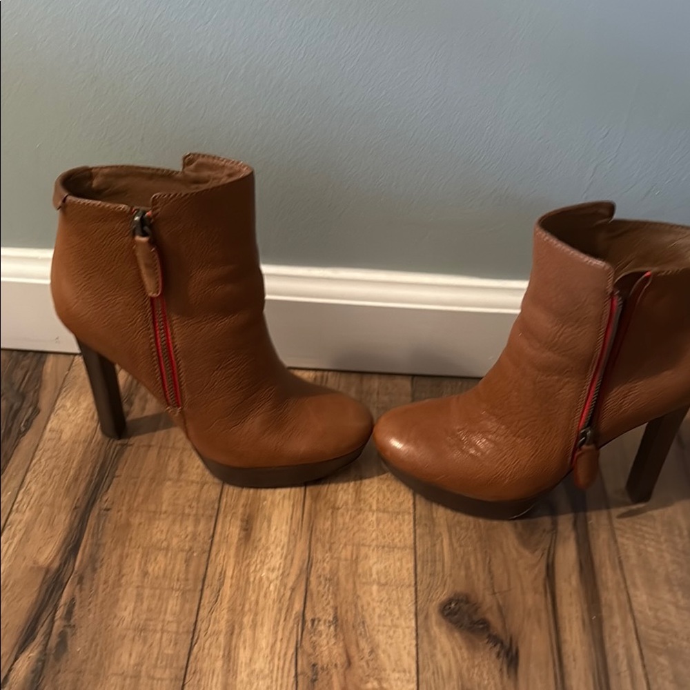 Brown Leather Ankle Boots